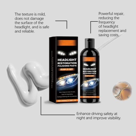 The OG Stuff Headlight Restoration Polishing Paste – 200ml (Pack of 2) | Powerful Headlight Lens Restorer for Crystal Clear Clarity